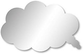 Comic Bubble Cloud Mirror Self Adhesive Stickers