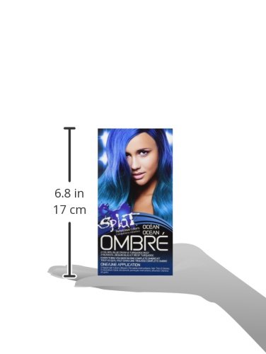 Splat Ombre Ocean Langanhaltende Haarfarbe (Blue Crush/Turquoise Reef) - 5