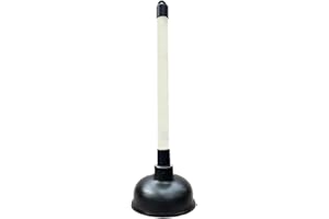 AHAD TRADER Powerful plunger Heavy-duty sink unblocker Toilet plunger Shower drain unblocker Clog remover Pipe cleaner High suction plunger 22.5cm (9inch) handle & 10cm (4inch) rubber suction cup
