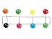 PT Hat Rack Cosmic with Coloured Assorted Balls