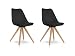 Produktbild PITU 2er SET Esstischstuhl / Schalenstuhl, schwarz/schwarz