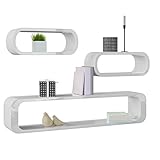 【 Hochwertige Qualität & Verarbeitung 】 Aus hochwertigen MDF gefertigt überzeugt das Hängeregal durch seine Qualität und bietet eine hohe Belastbarkeit. Die lackierte, Hochglanz Oberfläche ist besonders glatt und gleichmäßig lackiert. Optisch zeichnet es sich durch eine moderne Formgebung aus. Dieser Charme wird durch die sauber, abgerundeten Kanten noch zusätzlich unterstrichen. Dank der glatten Hochglanz Oberfläche kann es bei Bedarf mit einem leicht angefeuchteten Tuch abgewischt werden.