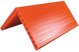 ROTHSCHENK (1x) Kantenschutzwinkel 600 mm | Kantenschoner aus Kunststoff (PE) | bruchfest, formstabil & kältebeständig – für Ladungssicherung mit Zurrgurten | orange – 190 x 190 x 19 mm