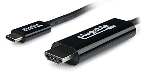 Plugable USB-C-nach-HDMI 2.0-Kabel (1,8 m) für MacBook Pro 2016, Dell XPS 13 und 15, Thunderbolt™ 3 und noch mehr (unterstützt 4K / 60 Hz-Bildschirme bis zu 3840x2160 bei 60 Hz)