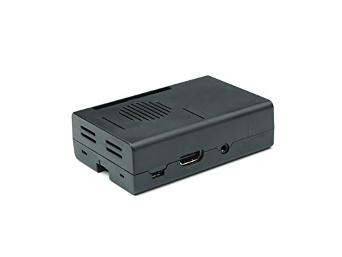 Raspberry Pi 3B Black ABS Case Enclosure Box With Mini Cooling Fan And Heatsink Kit,2 Aluminum Heatsink For CPU and LAN IC Topside and 1 Copper Heatsink For DDR IC Bottom Side - 2