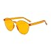 Produktbild WooCo Schlussverkauf! Randlose Retro Sonnenbrille für Damen und Herren, Brillen Brillen Brillen Klarglas Candy Farbe Brille (F,One size)