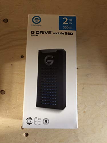 G-Technology G-Drive Mobile SSD R-Series de 2 TB  IP67, Resistente a Golpes y Vibraciones Unidad de Estado sólido Negro Negro 2 TB