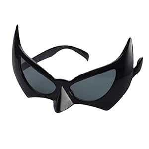 BESTOYARD Bat Eye Glasses Batman Mask Gafas de Sol Batgirl Eye Mask Photo Propss Halloween Cosplay Disfraz Masquerade Máscaras Decoración del Partido