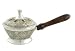 Produktbild Räucherpfanne mit Holzgriff Messing vernickelt,antik