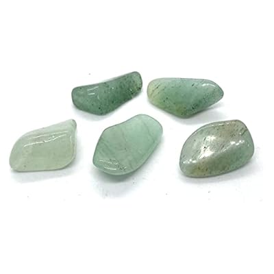 Green Aventurine Small Crystal Tumbled Stones - 5 Pc