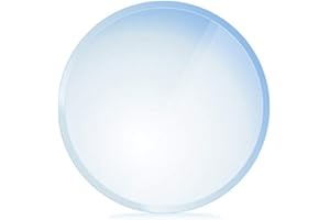 BIJON Funkenschutz-Platte mit Facettenschliff | Glasplatte Kaminofen | Kaminschutz mit ESG Sicherheitsglas | Kamin Zubehör | Kamin Glasplatte | Kreis Ø 80 cm | 6mm