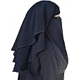 Barakath Women's Chiffon 4 Layer Nose Piece (Niqab)