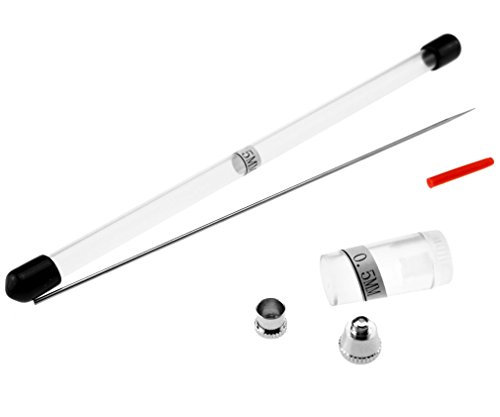 0.5MM AIRBRUSH NEEDLE & NOZZLE CAP SET AIRBRUSH NEEDLE REPLACEMENT
