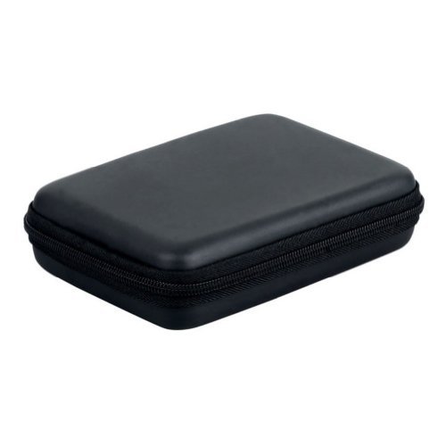 SODIAL (R) Portable Hard Disk Drive Stossfester Reissverschluss-Abdeckung Beutel Kasten 2.5 "HDD-Tasche Hardcase Schwarz