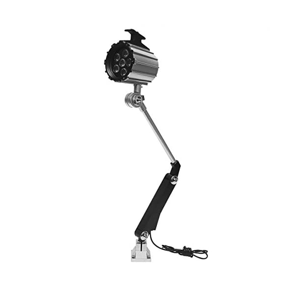 Wisamic LED Werkzeug Drehmaschine Lampe Maschinenleuchte - Lange Arm 12W 110V- 220V Arbeitsleuchte einstellbar Arbeitsscheinwerfer mit 50.000 Stunden Lebensdauer
