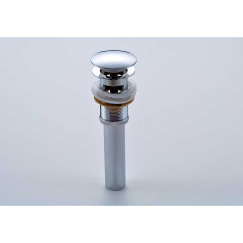 Auralum® Hochwertig Pop up Ablaufgarnitur mit Überlauf Push-open-Technik Stöpsel Ablaufventil Abfluss Ventil für Waschbecken Waschtisch Spültisch - 5