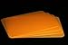 Produktbild Tischunterlagen-Set orange transparent, 4-teilig, abwaschbar, Tischset, Platzset