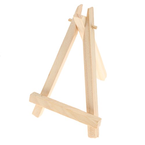 Phenovo Kunst Versorgung Staffelei Mini Holz Tischvitrine Natürliche Handwerk Stehen – 15 * 8cm - 8