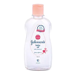 Johnsons Non-Sticky Baby Oil with Vitamin E for Easy Spread and Massage (Clear, 500ml)