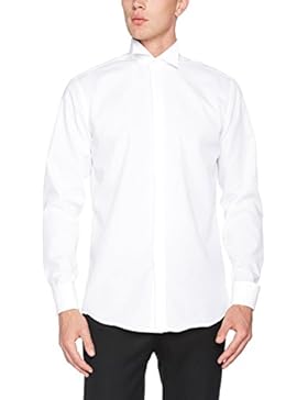Seidensticker Herren Businesshemd Modern Langarm mit Kläppchen-Kragen und Umschlagmanschette aber ohne Manschettenknopf...