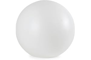 RALERTREIK Farola Jardin Difusor Bola Lampara Exterior (Difusor 40 cm) Farolas Exterior Jardin, Globo Difusor Bola Farola Polietileno Blanca para Exterior Luz de Jardin Patio Luces Exteriores