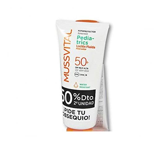 Peroxfarma MUSSVITAL SOLAR LOCION FLUIDA SPF 50+ 300ML DUPLO 50% DESCUENTO 2Âª UNIDAD