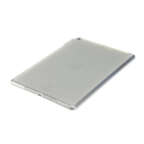 doupi PerfectFit Schutzhülle mit Staubstöpseln für iPad Air ( 1. Gen. ) A1474 A1475 A1476 Staubschutz Matt Clear Design TPU Schutz Hülle Silikon Schale Bumper Case Schutzhülle Cover, weiß - 5