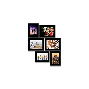 E Deals Customized Photo Frame Set of 6 Collage Synthetic Framed with Acrylic Glass - self Installation Photo Frame (5 InchX 7 Inch-3, 4 InchX 6 Inch-3)