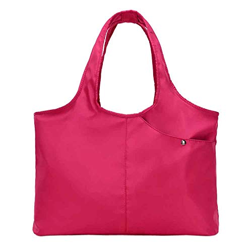 Preisvergleich Produktbild Handtasche Mumie Tasche Huihong Mode Multifunktionale Weibliche Tasche Große Kapazität Nylon Schultertasche Schultasche Mit Reißverschluss (Hot Pink)