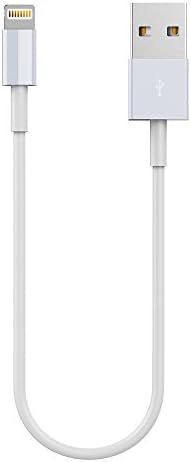 HXINH Apple Certified Lightning to USB Short Cable - 0.2m(0.65ft)(White)