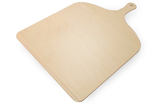 Fornini Pizzastein / Brotbackstein „EXTREME SET“ mit Pizzaschaufel – 5cm stark – aus natürlicher Schamotte (Set mit Pizzaschieber und Stein) - 3