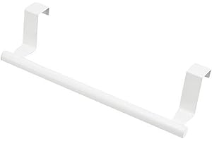 STGBCST Küchentuchhalter zum Einhängen Handtuchhalter Rostfreie Stähle Geschirrtuchhalter Türhandtuchhalter Küche Handtuchhalter Ohne Bohren Küche für Schranktür Geeignet für Küche Bad (Weiß)