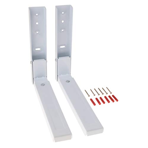 Preisvergleich Produktbild B Blesiya 90° Faltbare Mikrowellenhalter Mikrowellenhalterung Mikrowelle Halterung, aus Edelstahl