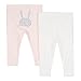 Bluezoo Kids Pack Of Two Babies Pink Bunny And Cream Spotted Leggings 0-3 Months