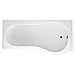 Produktbild Cassellie Tempest Acryl P geformte Dusche Badewanne 1700 mm x 700 mm, acryl, weiß, 1700mm x 700mm Right Hand - Right Hand