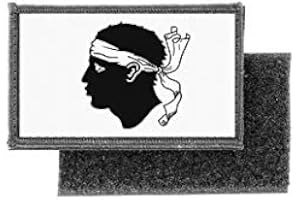 AKACHAFACTORY Patch ecusson imprime badge drapeau corse corsica