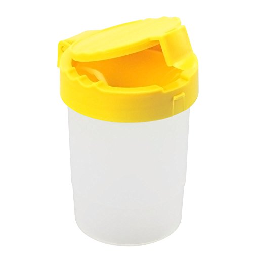COM-FOUR Künstler-Mal-Set für den Kunstunterricht mit 6 Farbtöpfe + Pinselbecher + 8 Künstlerpinsel + Mischpalette - 2