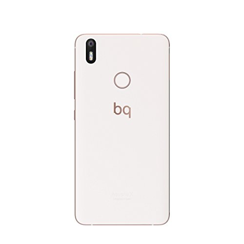 BQ C000258 Aquaris X Smartphone (13,2 cm (5,2 Zoll) Display, 32 GB interner Speicher, Android Oreo 8.1) weiÃŸ/perl-rosa