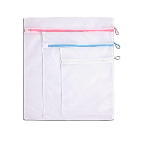 LAUNDRY BAGS – Set of 3: Regular, Large & Extra Large – PROTECTION of delicate laundry – HANDY for small laundry – Can also be used as a Clothes Organizer - LaundrySpecialist