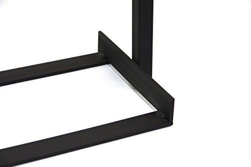 kaminholzregal innen 70cm Schwarz / braun Kaminholzständer Kaminholzhalter Ho… - 3