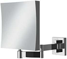 Helix Square Double Sided Magnifying Mirror Ideal for Shaving and Make-Up
