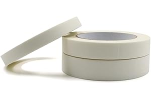 BETINYAR 3 rollos de cinta de enmascarar, cinta de artistas para arte de dibujo, marco de lienzo de pintura de acuarela, etiquetado, embalaje, manualidades, color blanco