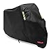 Produktbild GogoTool Motorradabdeckung, Winterfest Motorrad Abdeckplane Motorradgarage Wasserdicht 210D Oxford Stoff Schutzhülle für Harley-Davidson, Honda, Suzuki, Kawasaki, Yamaha, 265x125x105CM - Schwarz