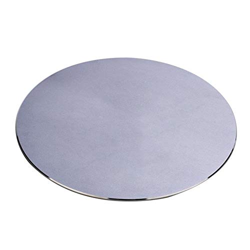 Preisvergleich Produktbild Vnlig Doppelseitige Aluminium-Mausunterlage 220mm Runde Aluminium-Mausunterlage hochwertiges PU-Leder runder Winter und Sommer mit doppeltem Verwendungszweck wasserdicht (Farbe : Gray)