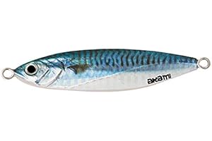 AKAMI Dentex Jig Colore Mackerel Blue, 60 Grammi, Esca Artificiale da Slow Jigging