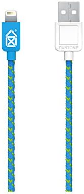 Pantone Fabric Lightning Cable  for  iPhone 5/5S/5C/6/6S/6Plus/6S Plus/SE, iPod Nano 6th/7th Generation, iPad Air 1/2, iPad Mini 1/3 and iPad Pro - Blue