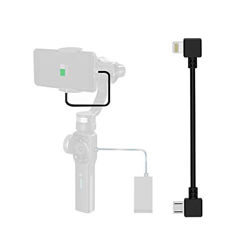 Elecjoy Tipo C/Micro/Cable de Carga para Zhiyun Smooth 4 / Feiyu Vimble 2 Se USA con teléfonos Inteligentes como iPhone, Samsung, LG, Huawei ect (Tres Paquetes) (Black)