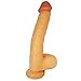 Produktbild Dildo Hoodlum Realistic Dong mit Saugfuß, 13,18 Zoll, Flesh Black Silikon Dildos Sexspielzeug (Farbe : Flesh)