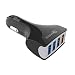 Produktbild ZZuffig Quick Charge 3.0 Ladegerät Practical 4 USB Car Charger beweglicher Fast Black Car-Adapter, Auto 3c Produkte