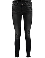 7 For All Mankind The Skinny Crop-azul Mujer